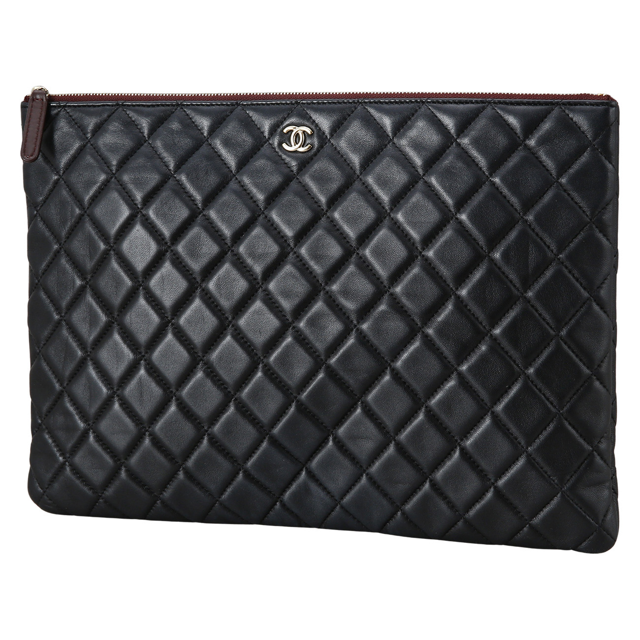 CHANEL(USED)샤넬 램스킨 클래식 클러치 라지