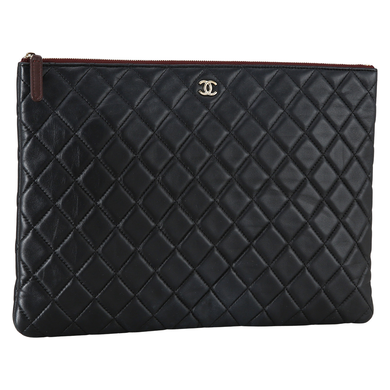 CHANEL(USED)샤넬 램스킨 클래식 클러치 라지