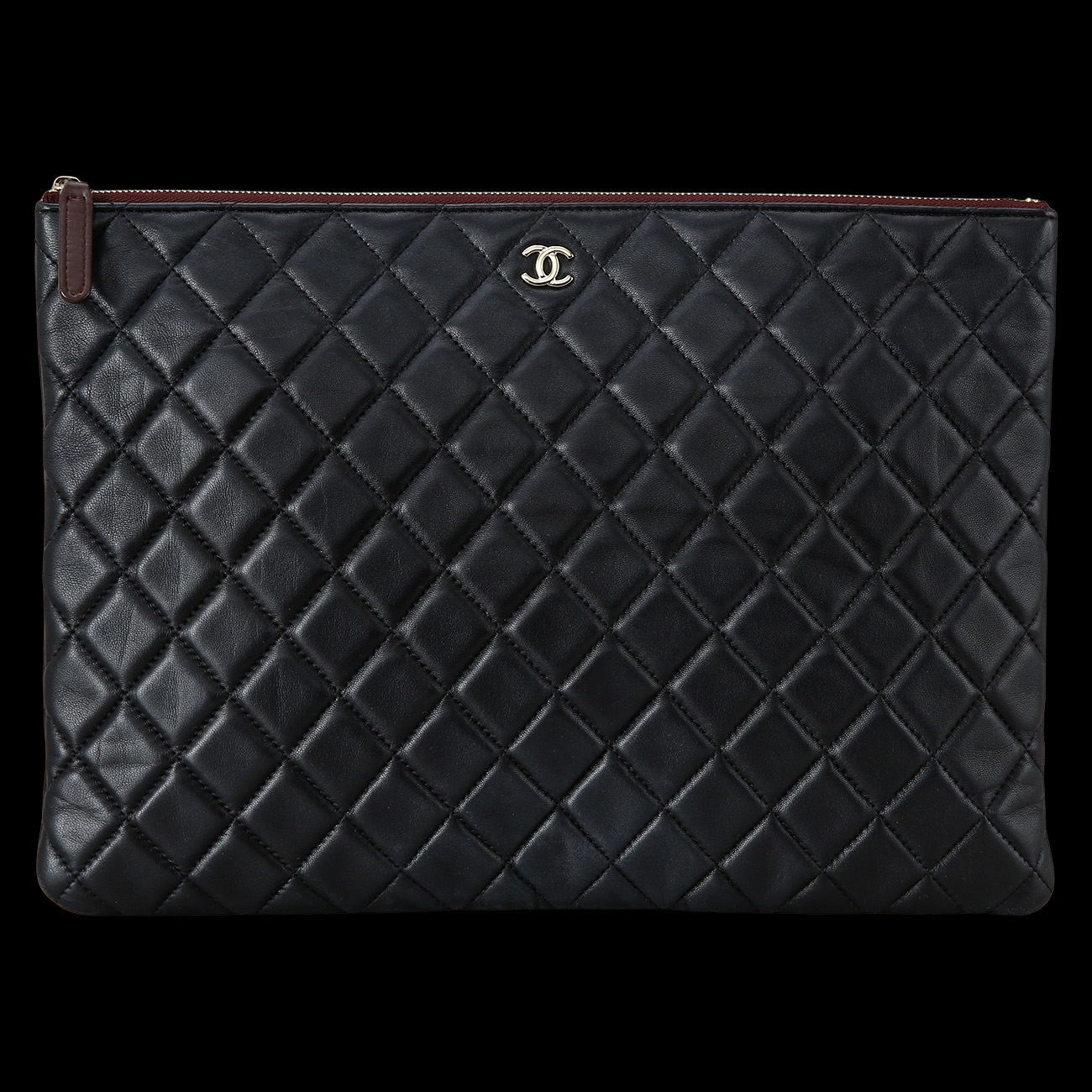 CHANEL(USED)샤넬 램스킨 클래식 클러치 라지