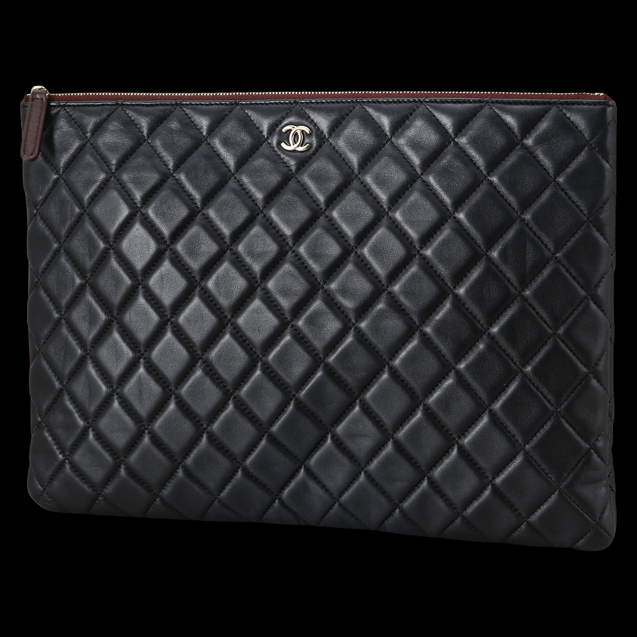CHANEL(USED)샤넬 램스킨 클래식 클러치 라지