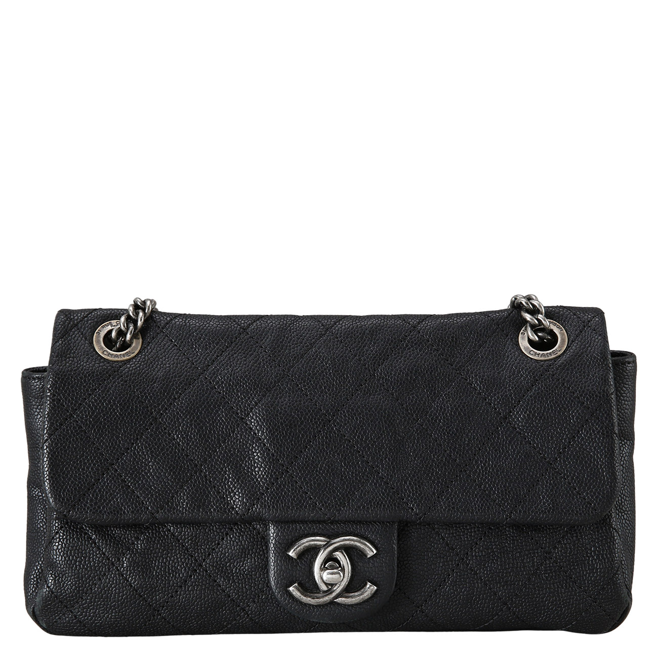 CHANEL(USED)샤넬 시즌 CC로고 플랩 체인백