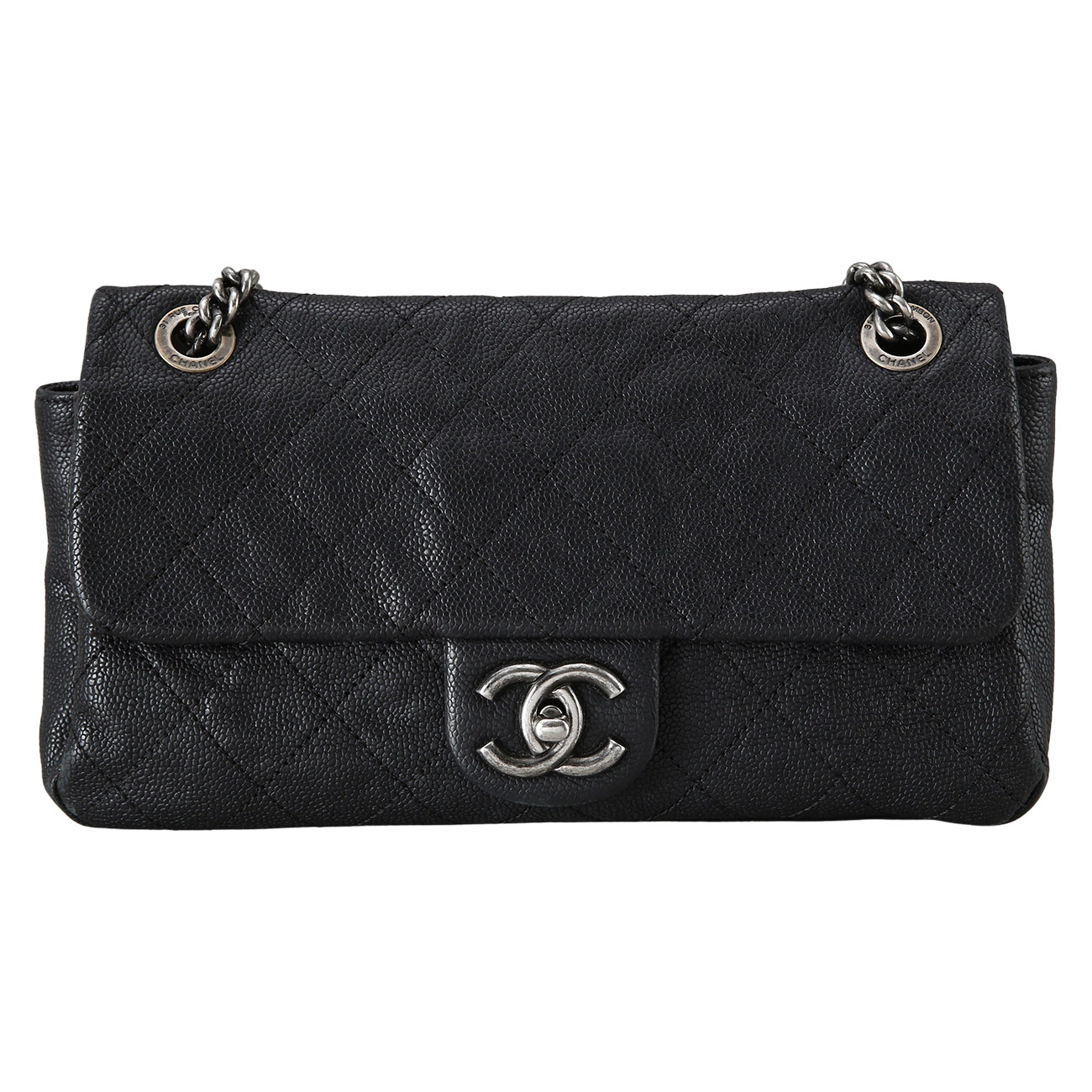 CHANEL(USED)샤넬 시즌 CC로고 플랩 체인백