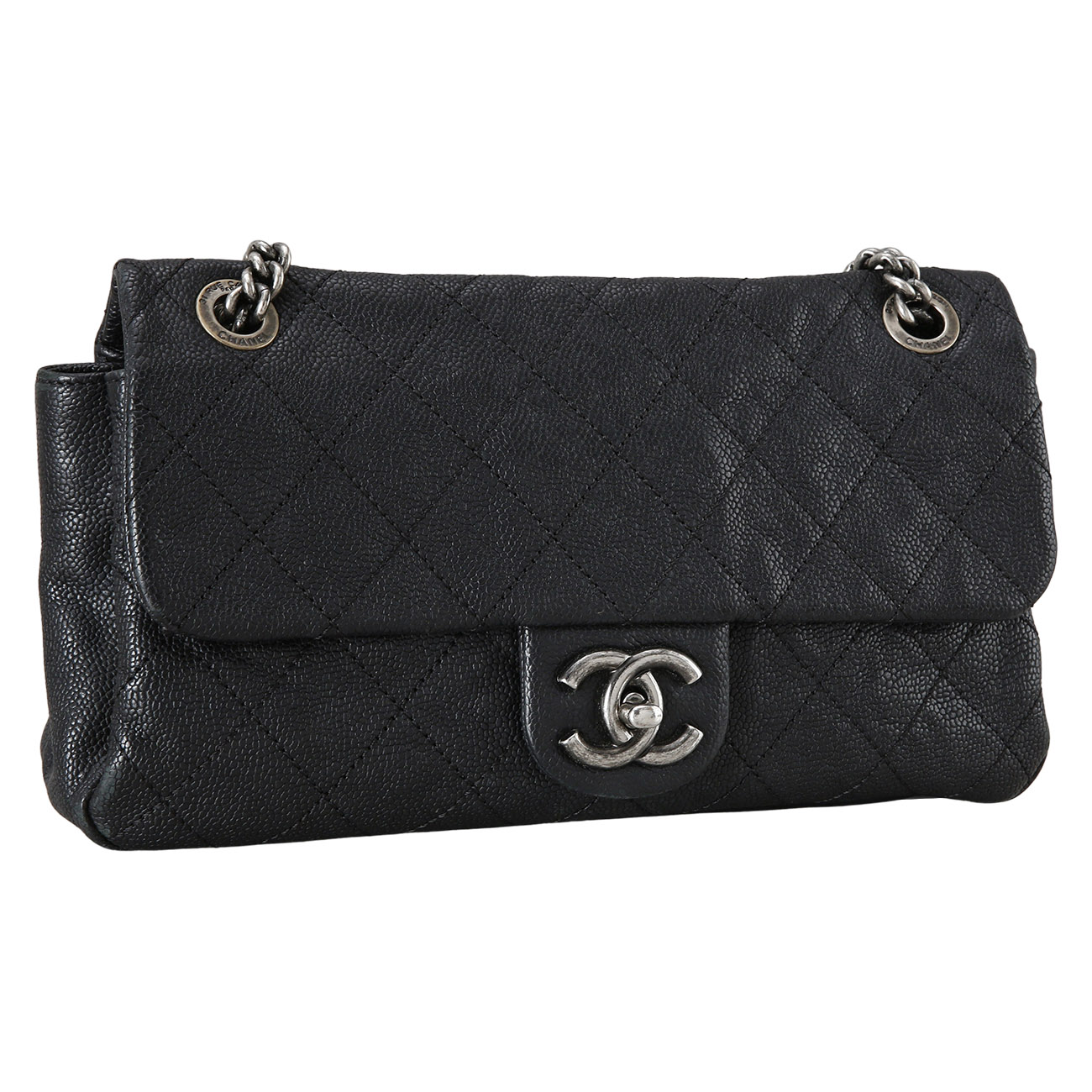 CHANEL(USED)샤넬 시즌 CC로고 플랩 체인백