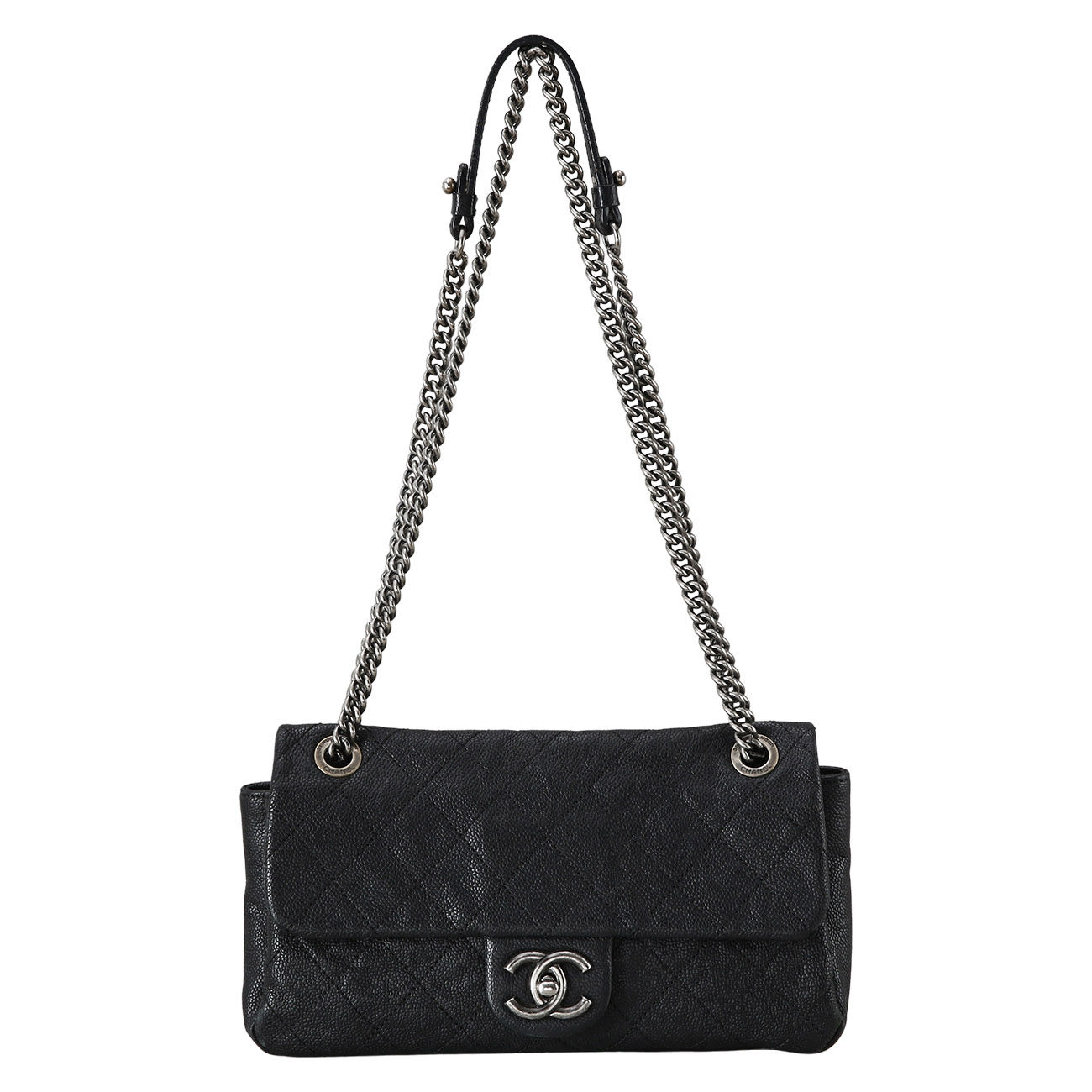CHANEL(USED)샤넬 시즌 CC로고 플랩 체인백