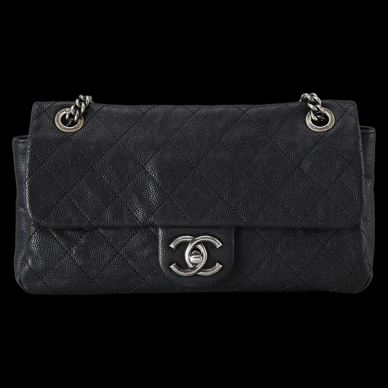CHANEL(USED)샤넬 시즌 CC로고 플랩 체인백