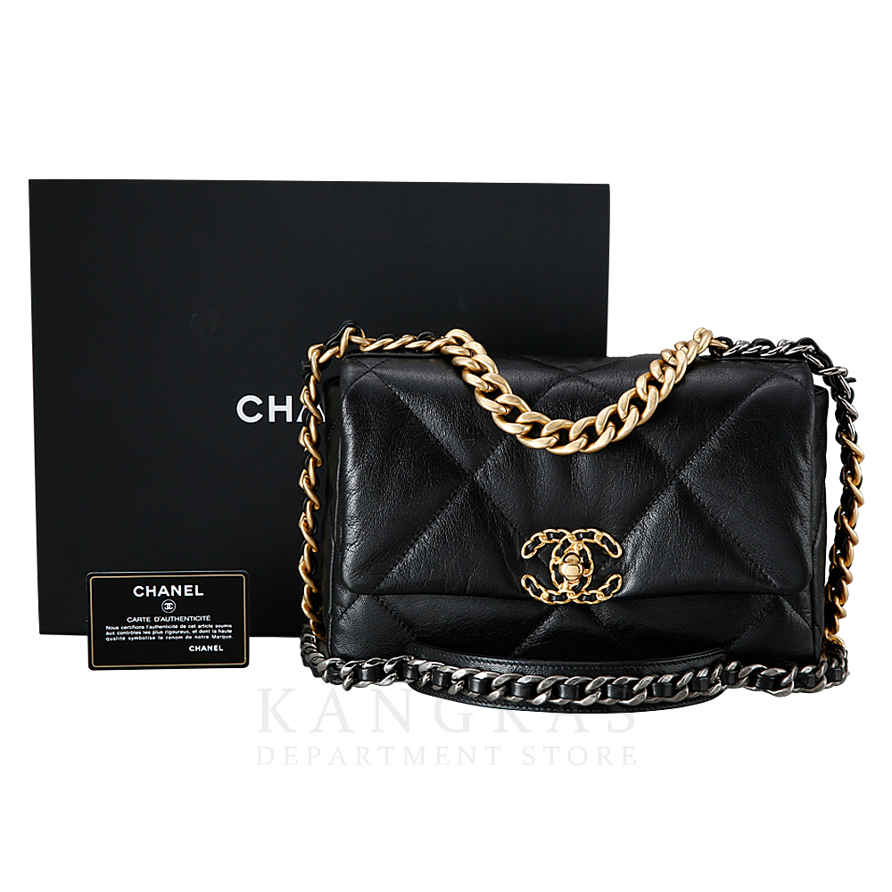 CHANEL(USED)샤넬 19백 미디움 고트스킨