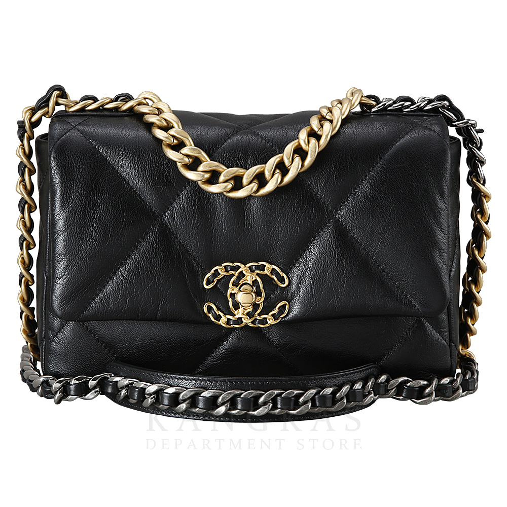 CHANEL(USED)샤넬 19백 미디움 고트스킨
