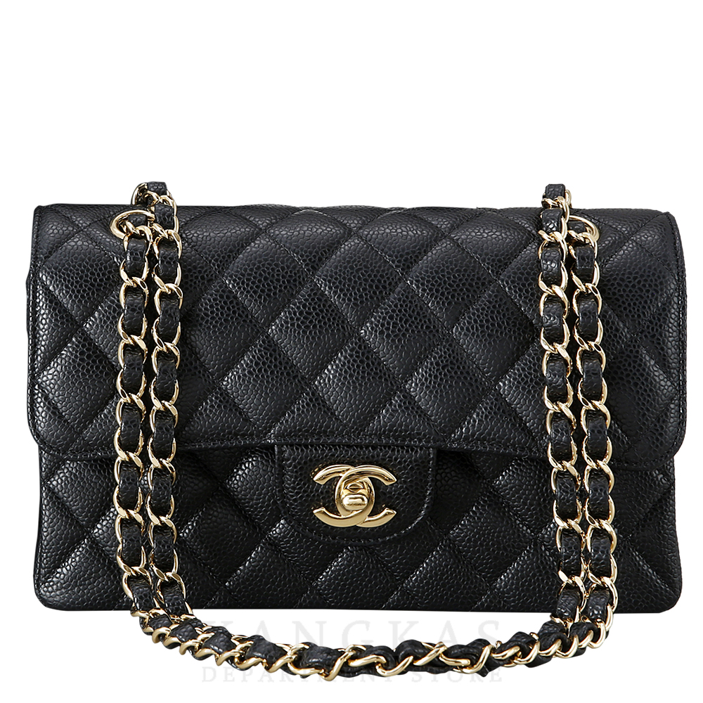 CHANEL(USED)샤넬 캐비어 클래식 스몰 플랩백 금장