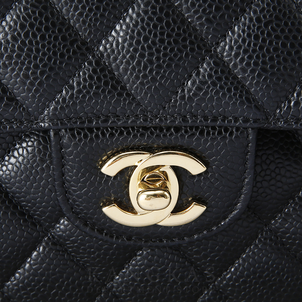 CHANEL(USED)샤넬 캐비어 클래식 스몰 플랩백 금장