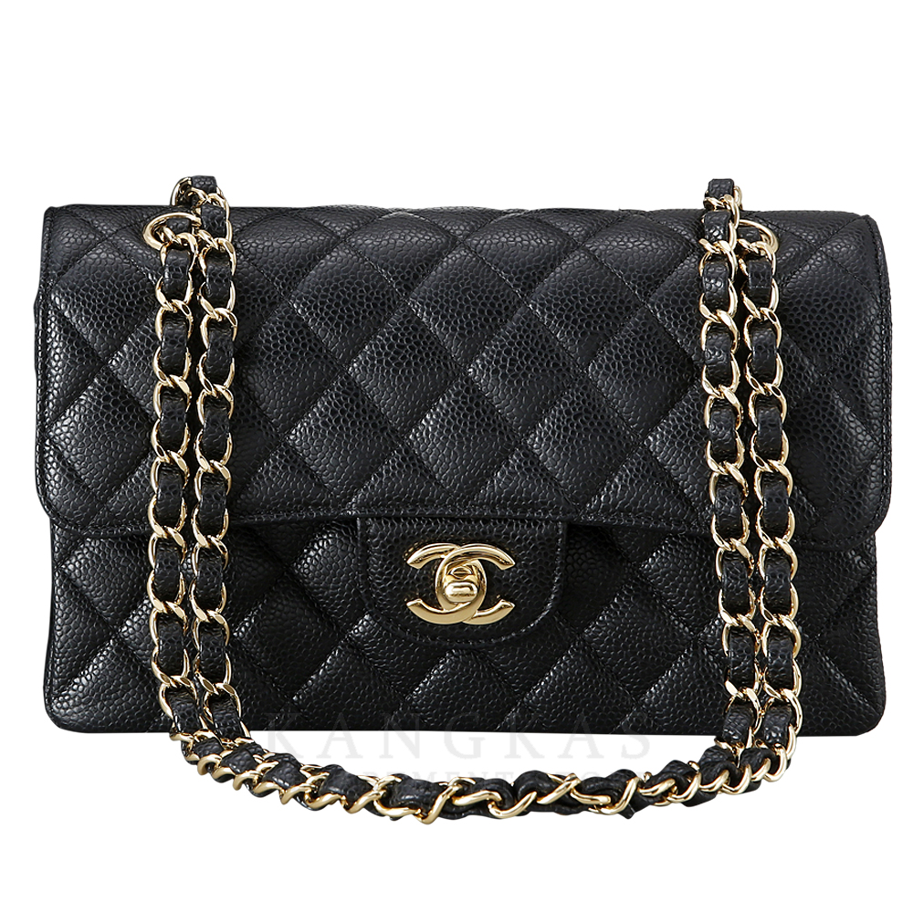 CHANEL(USED)샤넬 캐비어 클래식 스몰 플랩백 금장