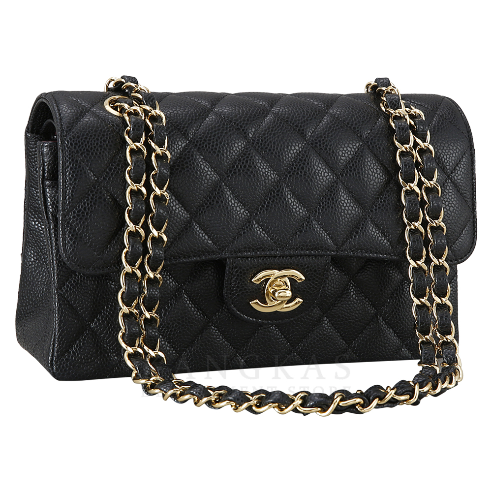 CHANEL(USED)샤넬 캐비어 클래식 스몰 플랩백 금장