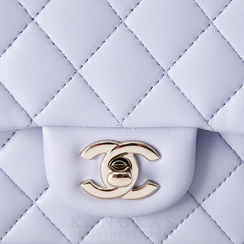 CHANEL(USED)샤넬 램스킨 클래식 뉴미니 탑핸들