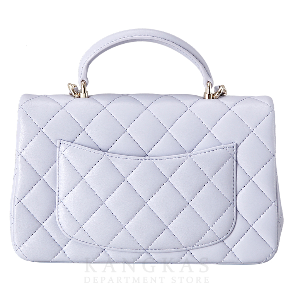 CHANEL(USED)샤넬 램스킨 클래식 뉴미니 탑핸들