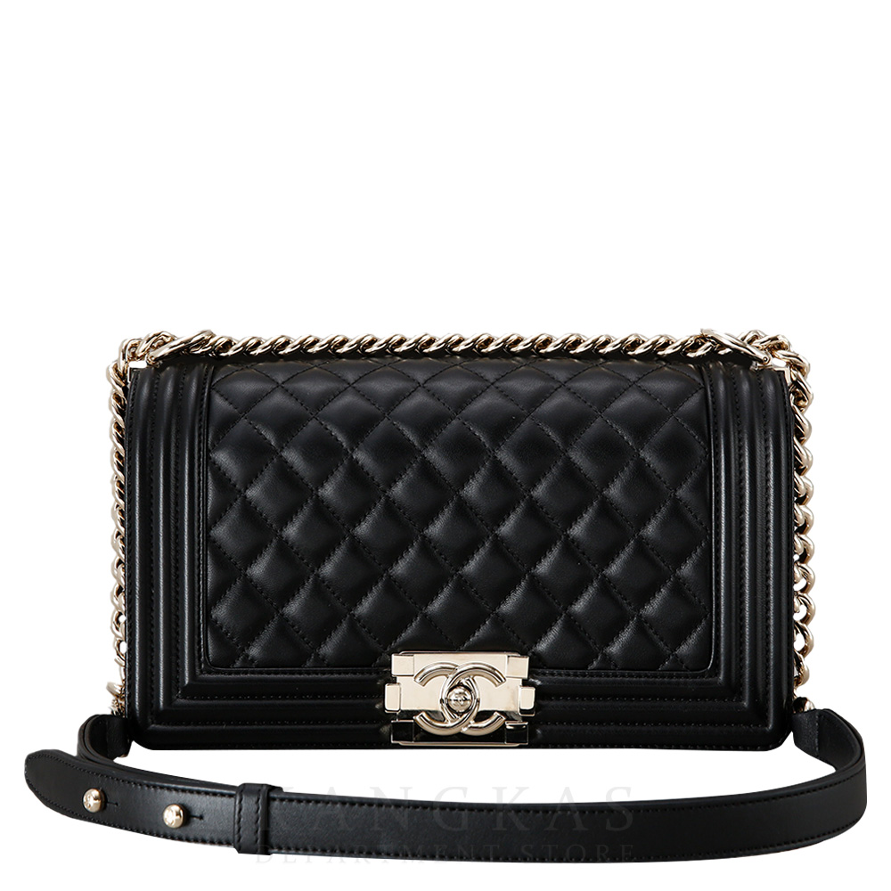 CHANEL(USED)샤넬 램스킨 보이샤넬 미듐