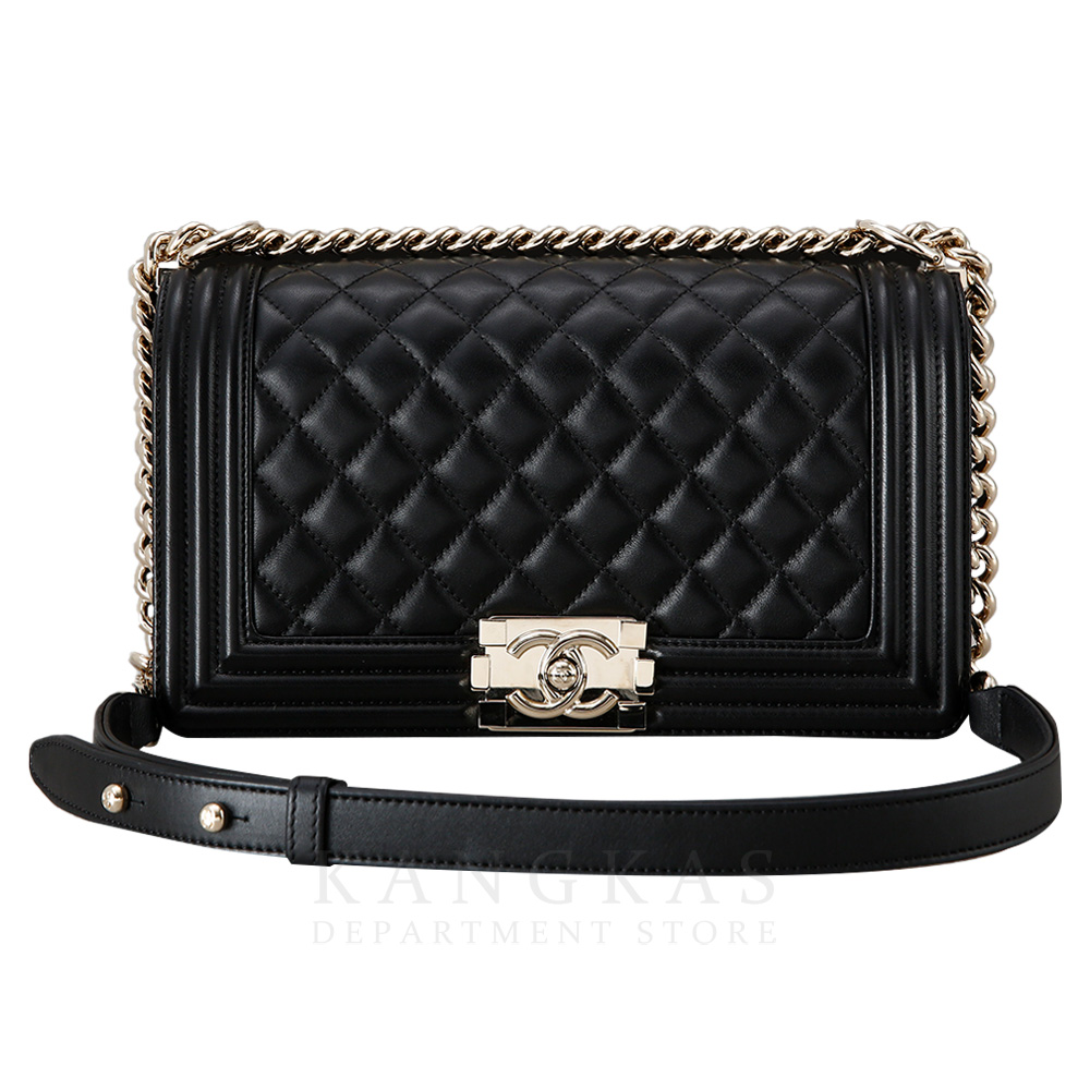 CHANEL(USED)샤넬 램스킨 보이샤넬 미듐
