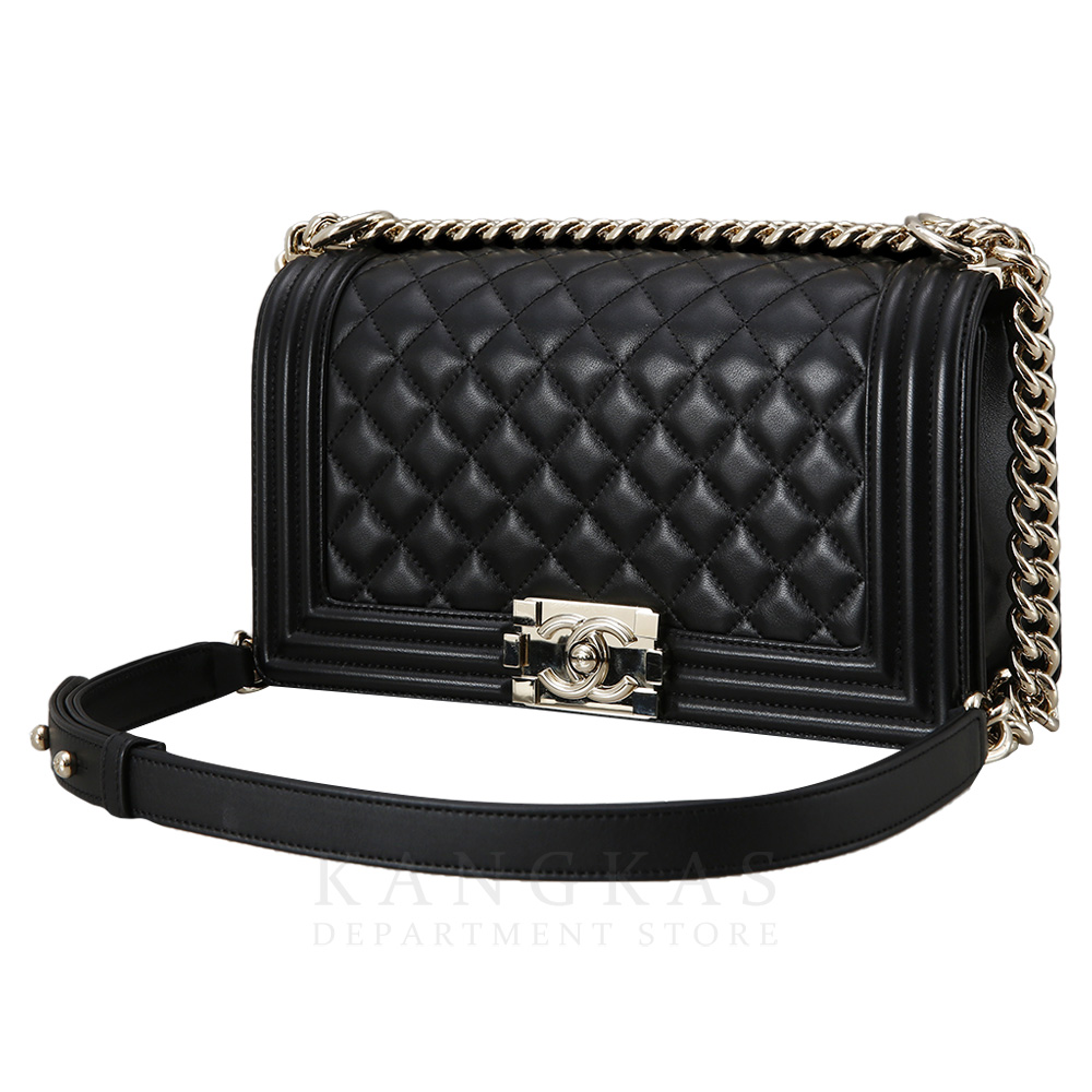 CHANEL(USED)샤넬 램스킨 보이샤넬 미듐