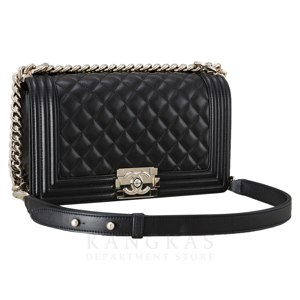 CHANEL(USED)샤넬 램스킨 보이샤넬 미듐