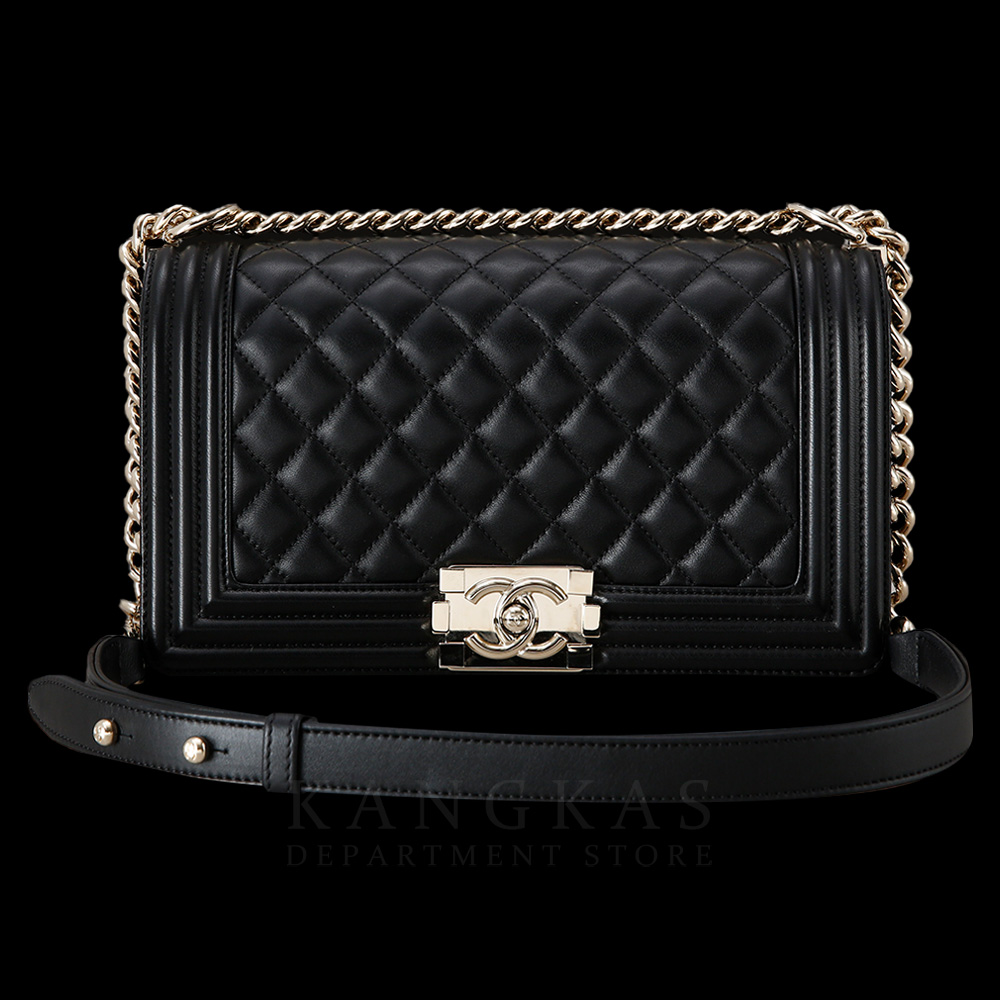 CHANEL(USED)샤넬 램스킨 보이샤넬 미듐