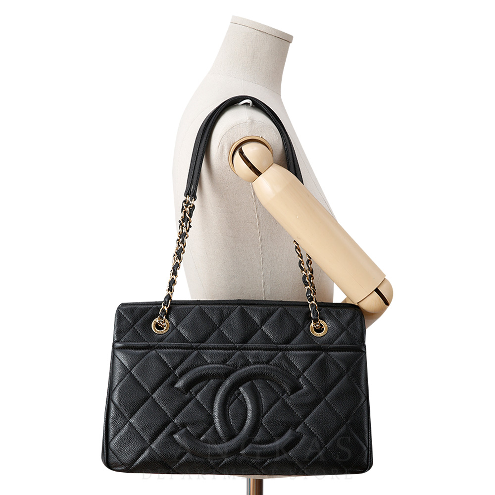 CHANEL(USED)샤넬 소프트캐비어 타임리스 체인 숄더백