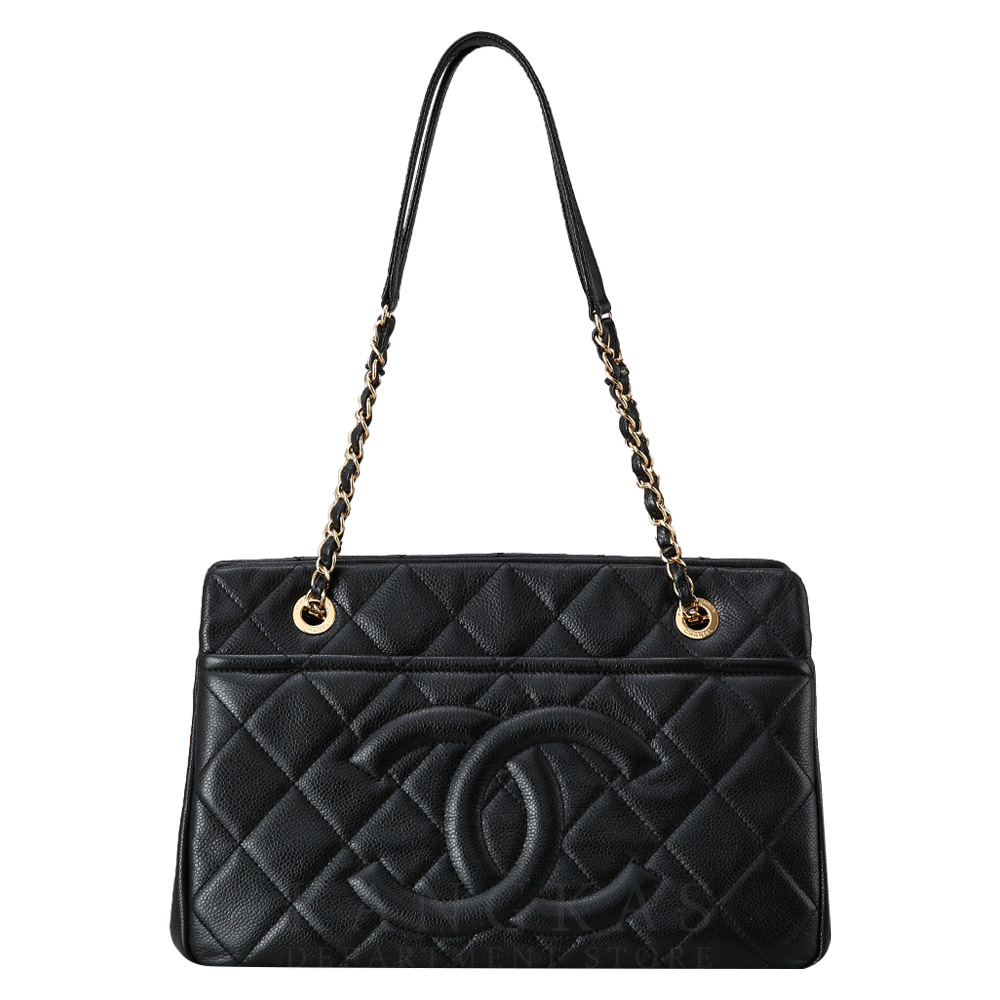 CHANEL(USED)샤넬 소프트캐비어 타임리스 체인 숄더백