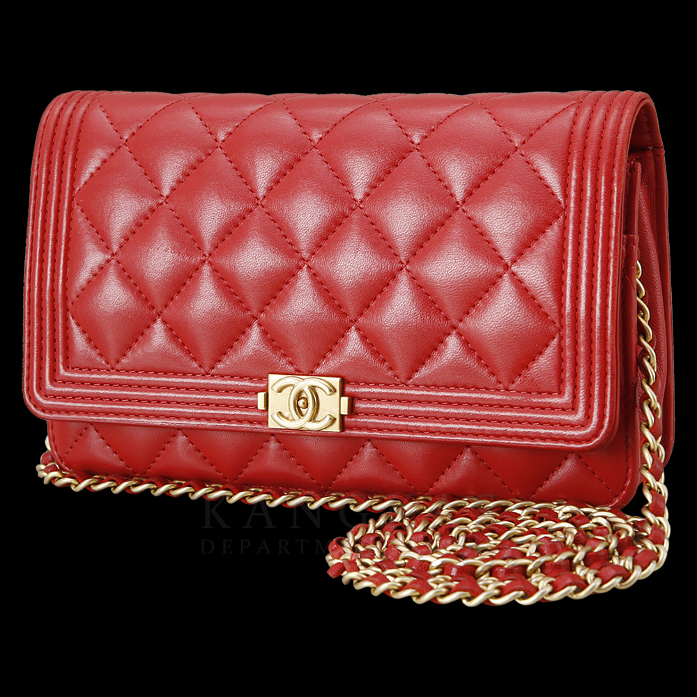 CHANEL(USED)샤넬 보이샤넬 램스킨 WOC