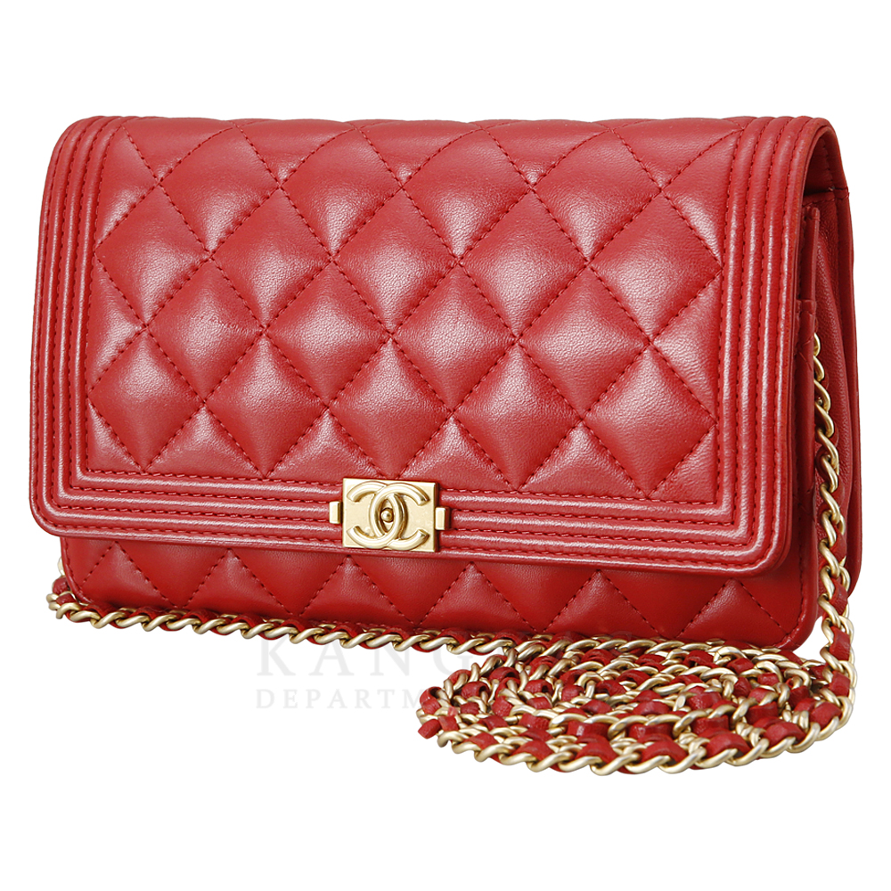 CHANEL(USED)샤넬 보이샤넬 램스킨 WOC