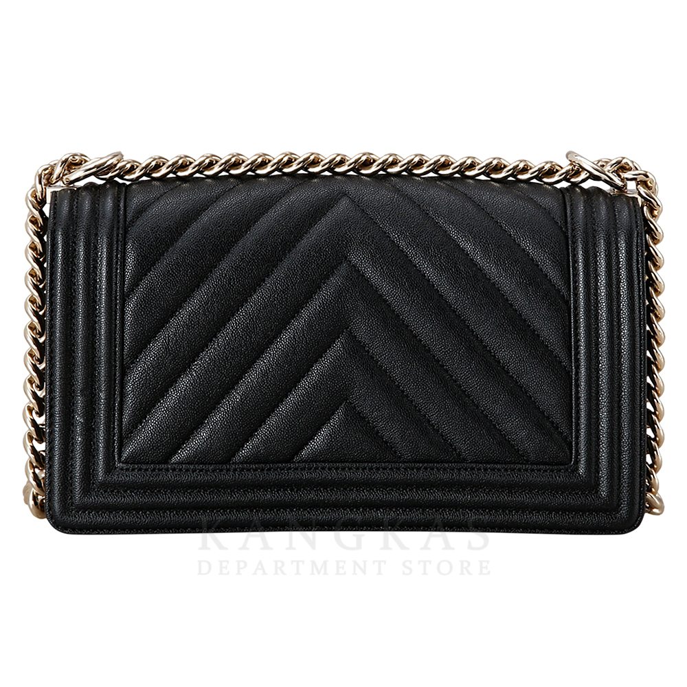 CHANEL(USED)샤넬 보이샤넬 캐비어 쉐브론 미듐