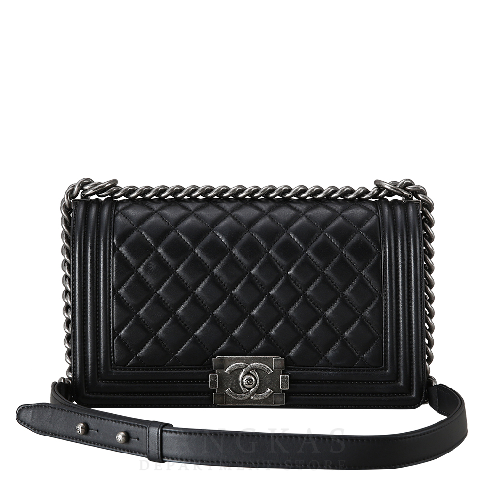 CHANEL(USED)샤넬 보이샤넬 램스킨 미듐