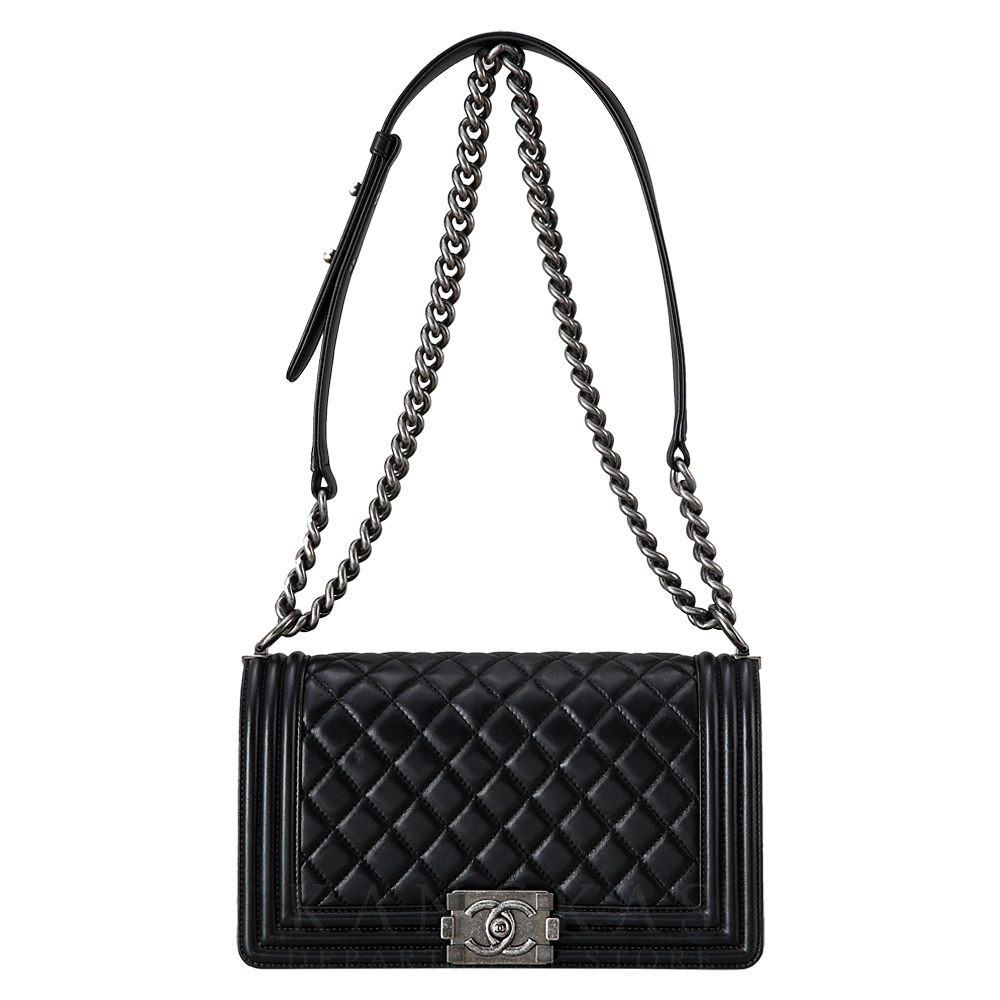 CHANEL(USED)샤넬 보이샤넬 램스킨 미듐