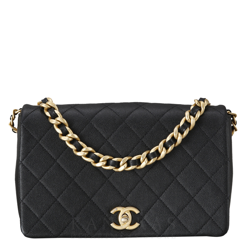 CHANEL(USED)샤넬 시즌 더블 체인 플랩백