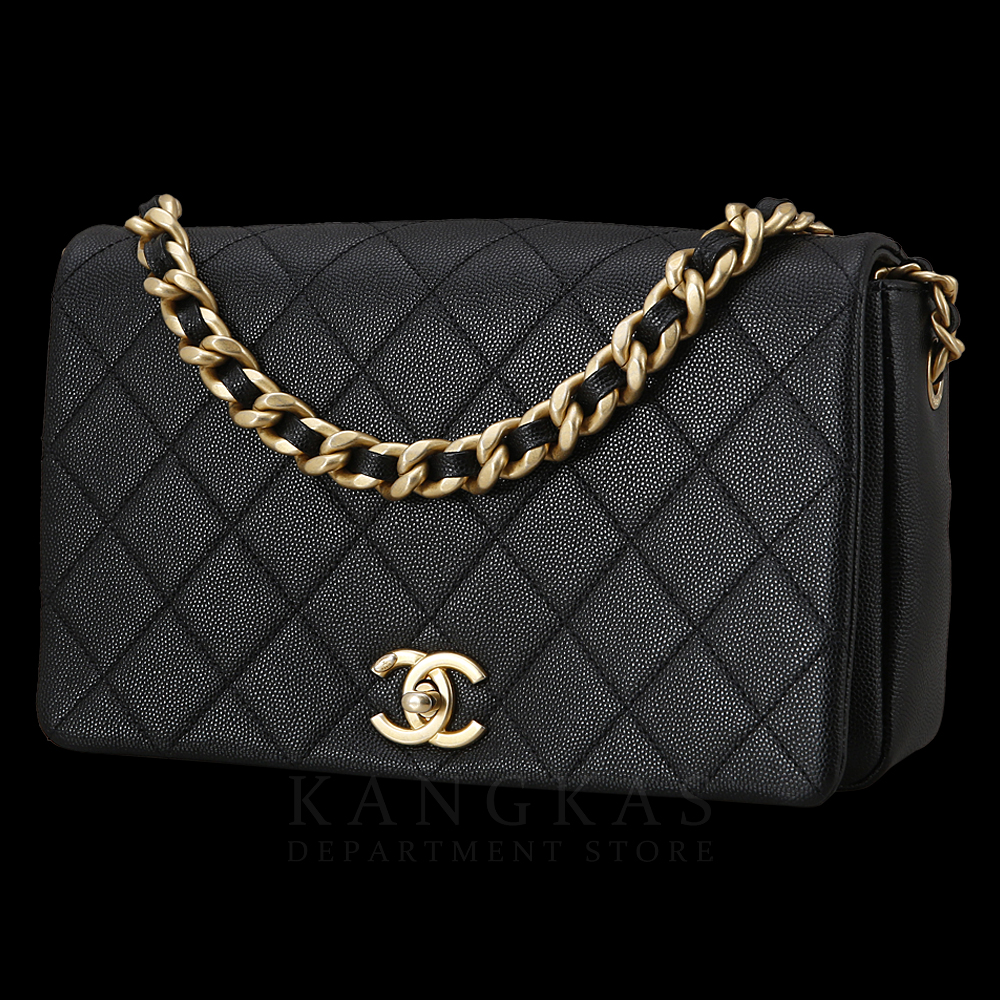 CHANEL(USED)샤넬 시즌 더블 체인 플랩백