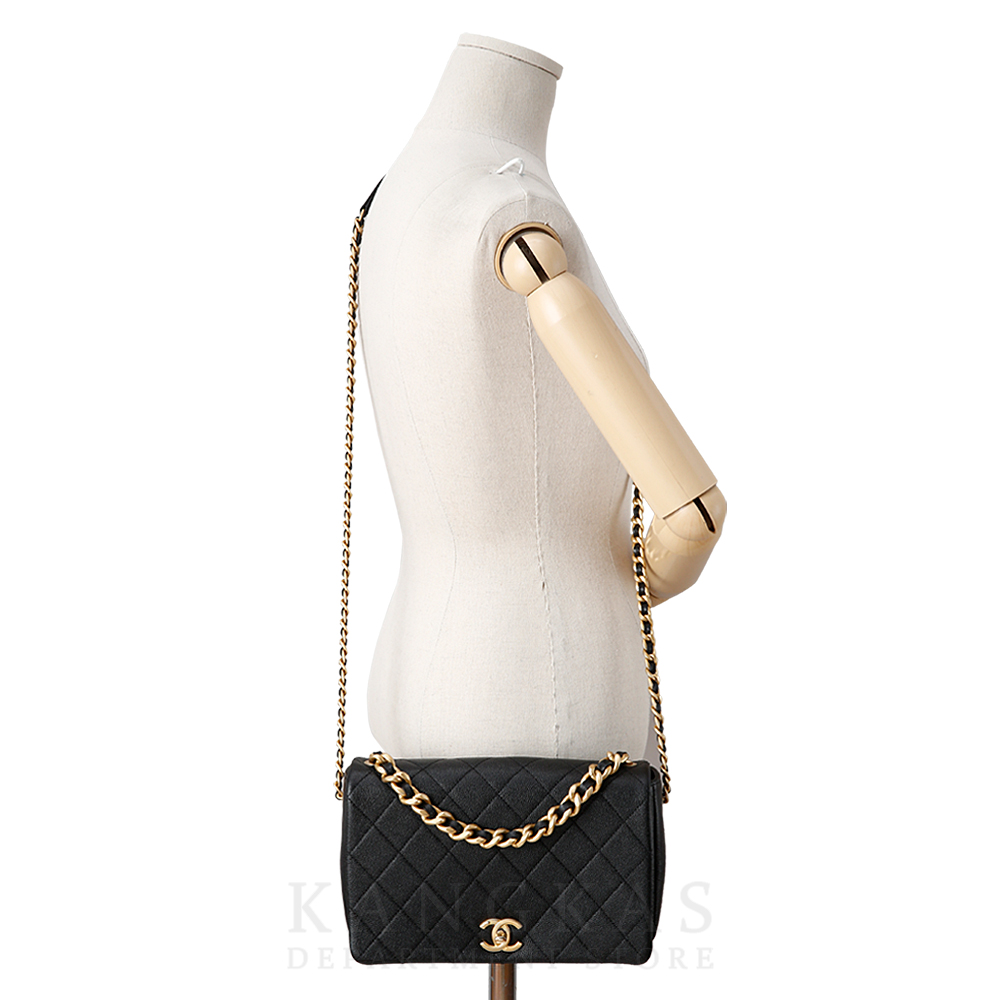 CHANEL(USED)샤넬 시즌 더블 체인 플랩백
