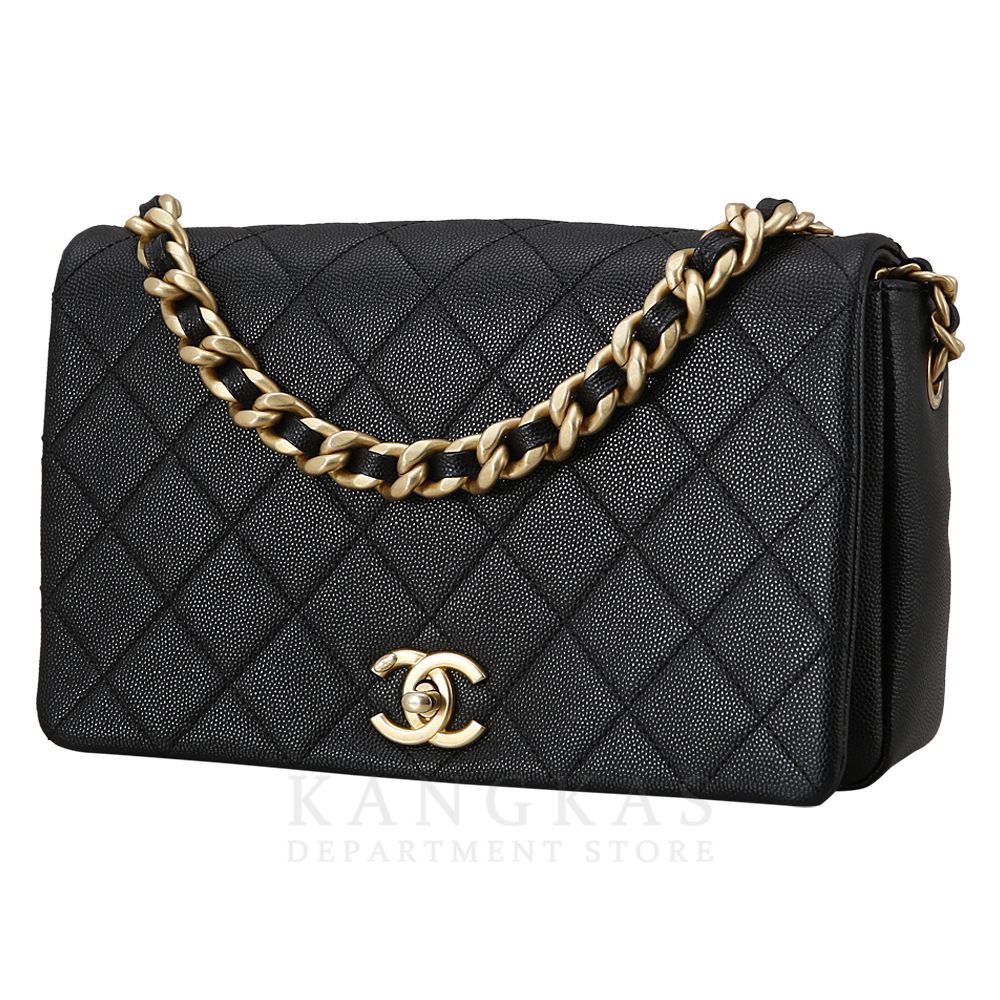 CHANEL(USED)샤넬 시즌 더블 체인 플랩백