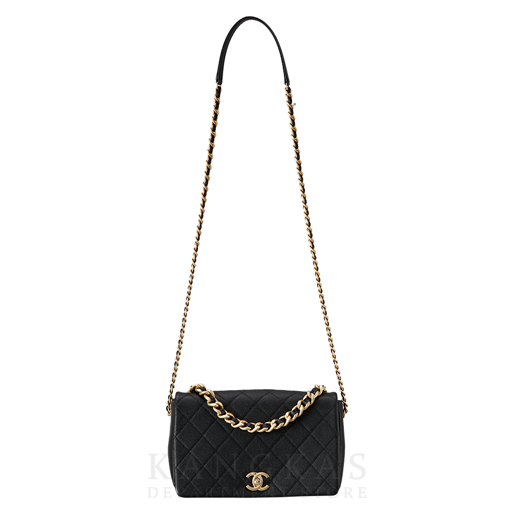 CHANEL(USED)샤넬 시즌 더블 체인 플랩백