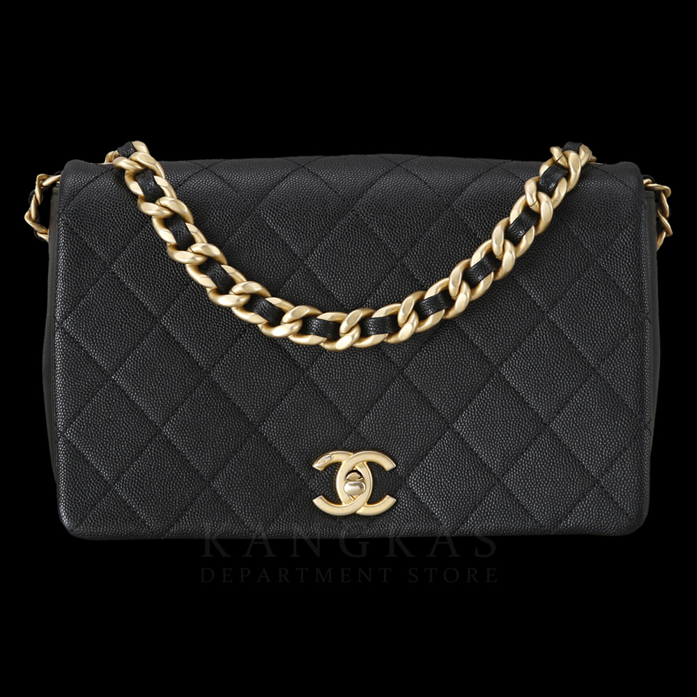 CHANEL(USED)샤넬 시즌 더블 체인 플랩백