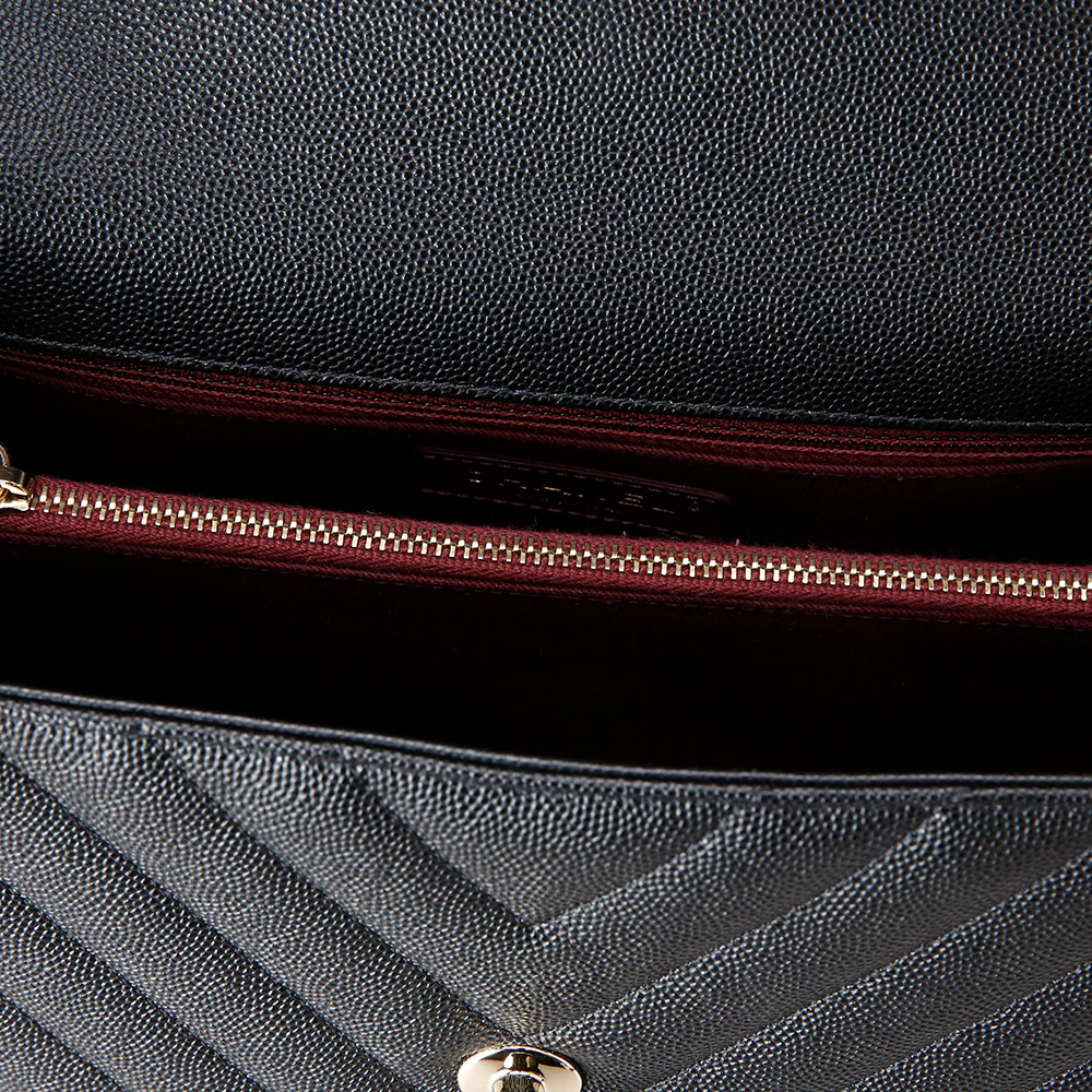 CHANEL(USED)샤넬 캐비어 쉐브론 코코핸들 리자드 미듐