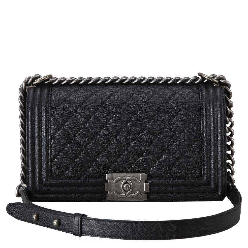 CHANEL(USED)샤넬 A67086 보이샤넬 캐비어 미듐