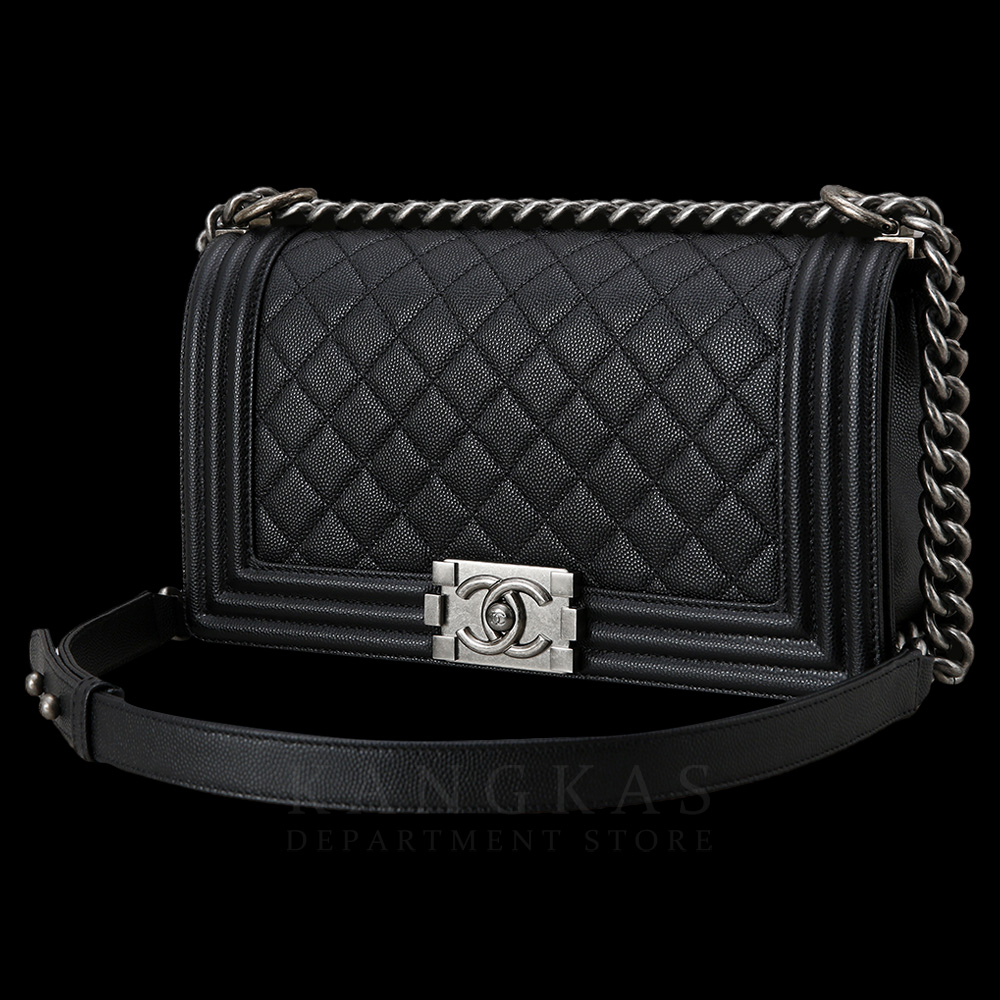 CHANEL(USED)샤넬 A67086 보이샤넬 캐비어 미듐