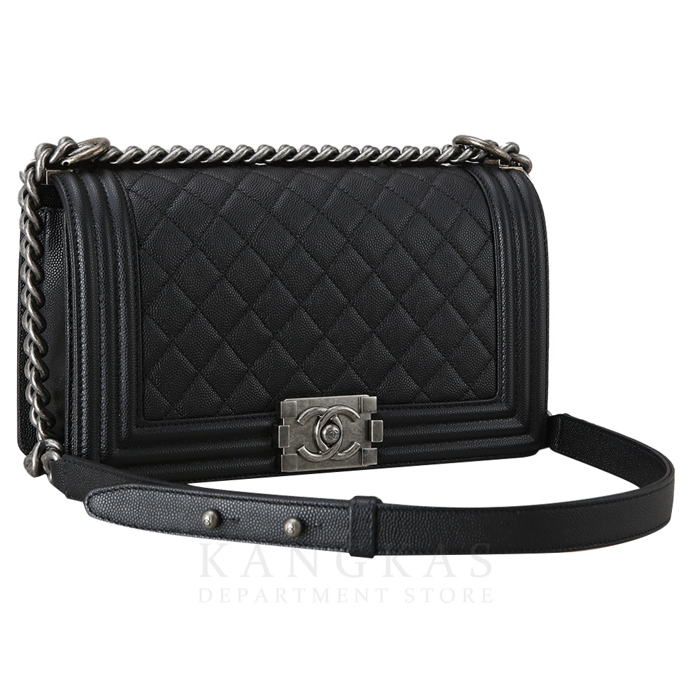 CHANEL(USED)샤넬 A67086 보이샤넬 캐비어 미듐