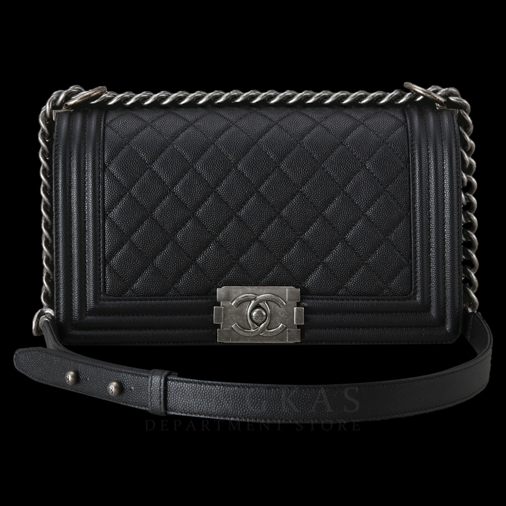 CHANEL(USED)샤넬 A67086 보이샤넬 캐비어 미듐
