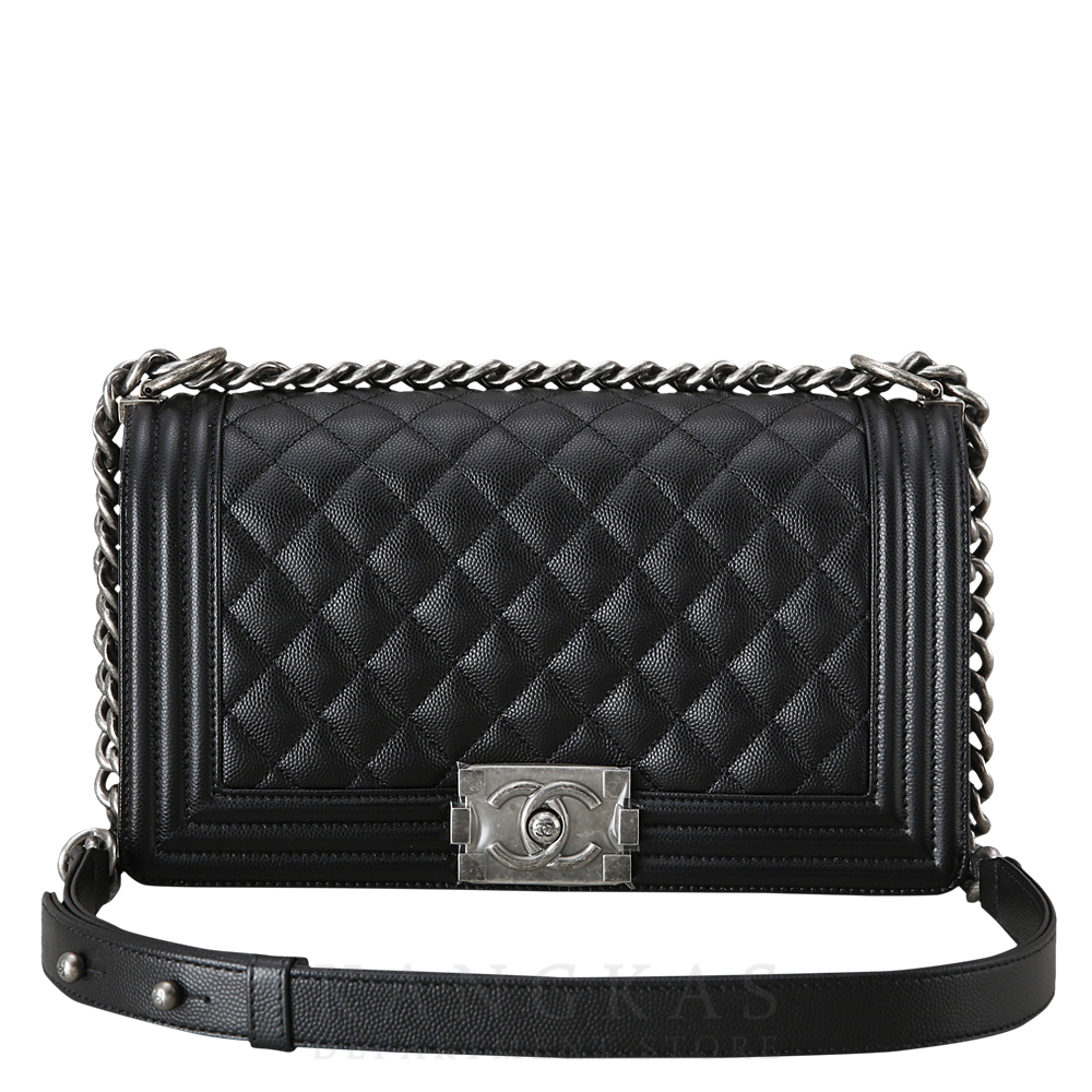 CHANEL(USED)샤넬 캐비어 보이샤넬 미듐