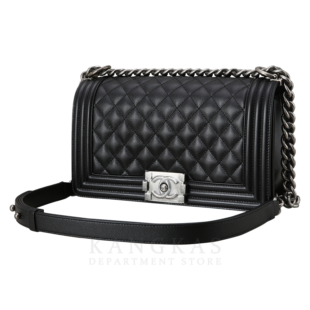 CHANEL(USED)샤넬 캐비어 보이샤넬 미듐