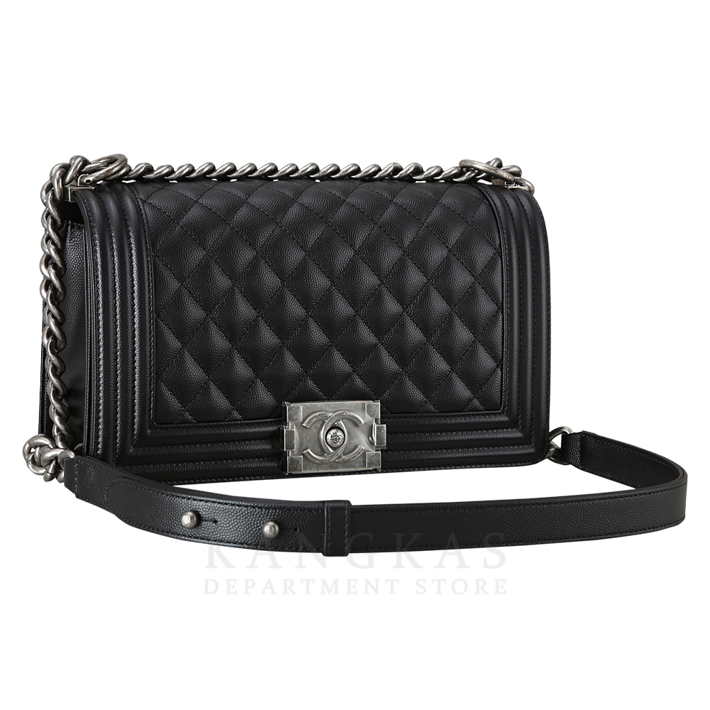 CHANEL(USED)샤넬 캐비어 보이샤넬 미듐