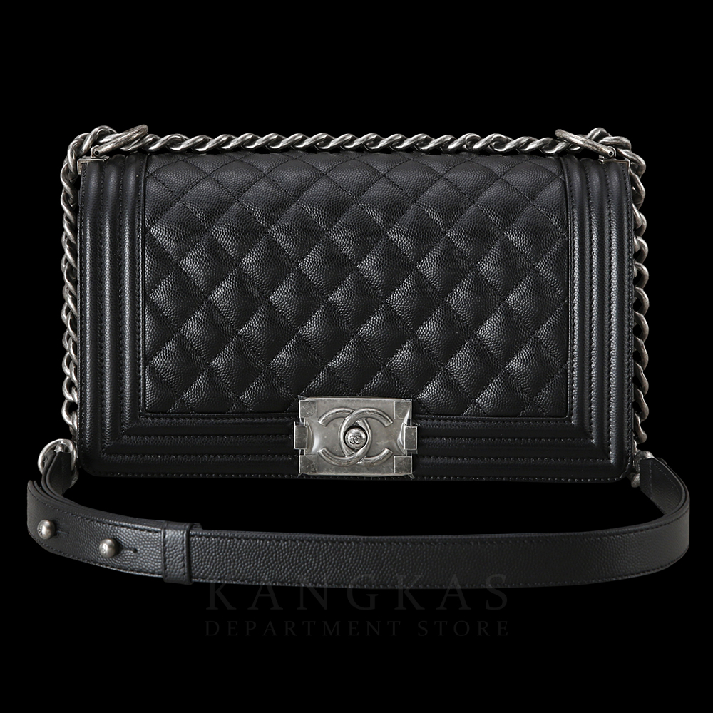 CHANEL(USED)샤넬 캐비어 보이샤넬 미듐
