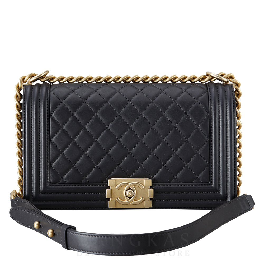 CHANEL(USED)샤넬 램스킨 보이샤넬 미듐