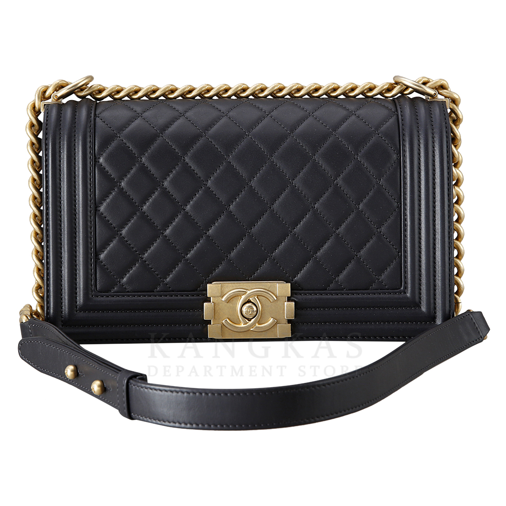 CHANEL(USED)샤넬 램스킨 보이샤넬 미듐
