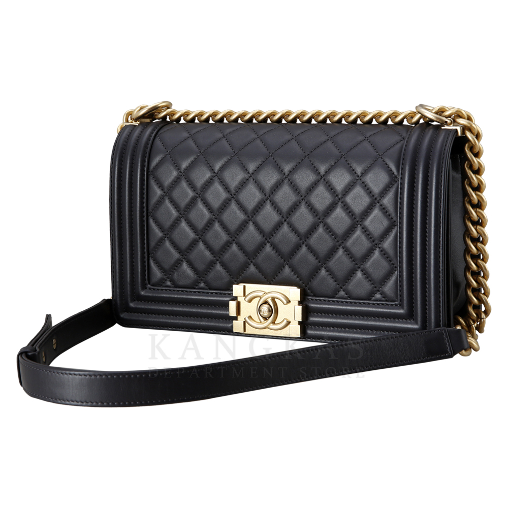 CHANEL(USED)샤넬 램스킨 보이샤넬 미듐