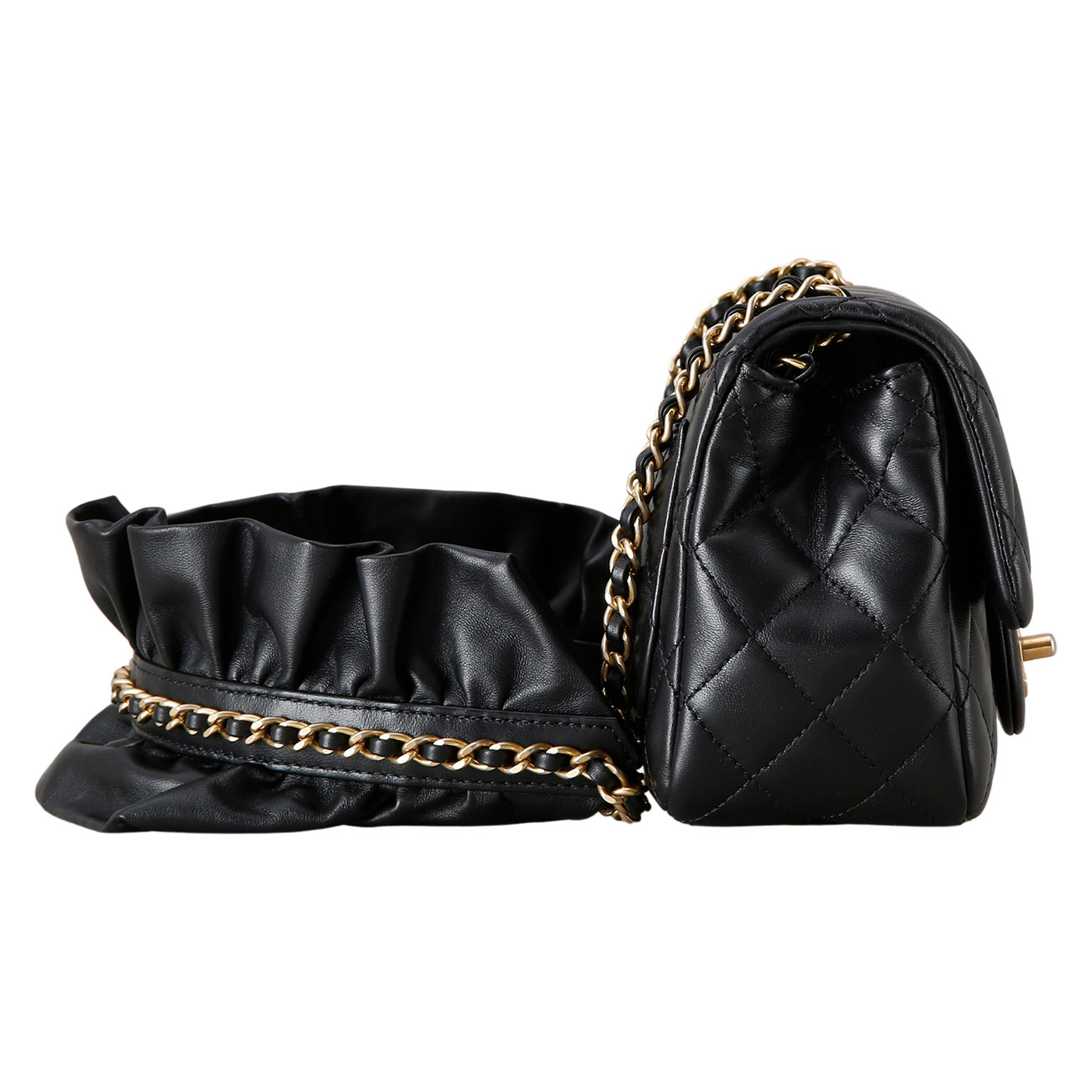 CHANEL(USED)샤넬 시즌 스트랩 클래식 쁘띠삭