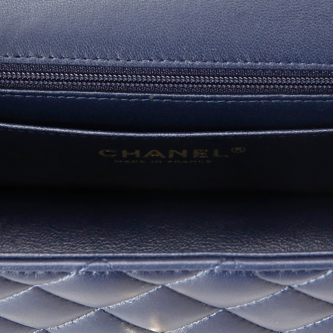 CHANEL(USED)샤넬 램스킨 클래식 뉴미니 탑핸들