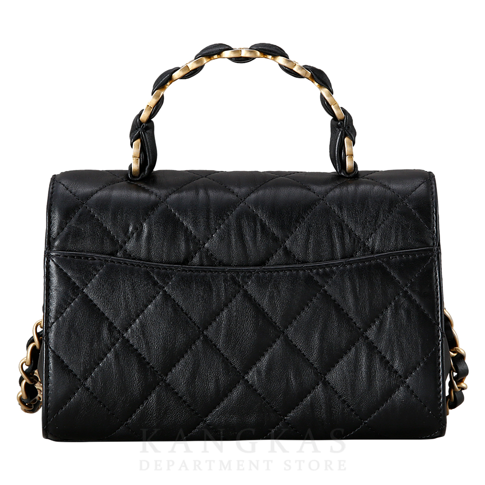 CHANEL(USED)샤넬 AS2477 시즌 CC로고 탑핸들 미니 플랩 체인백